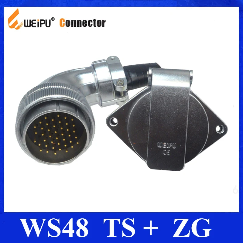 Оригинальные Weipu WS48 коннектор TS + ZG 5 7 20 27 38 42 штырь угловая вилка кабеля в рукаве