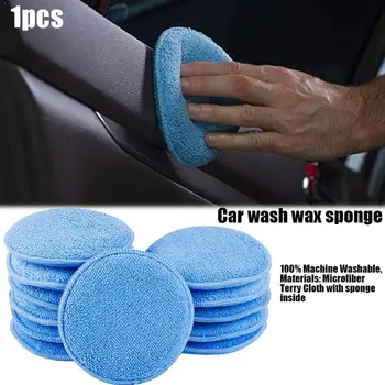 

5pcs Microfiber Foam Sponge Polish Wax Applicator Pads Pad Polishing Auto Cleaning Accessories Home Car O8G4