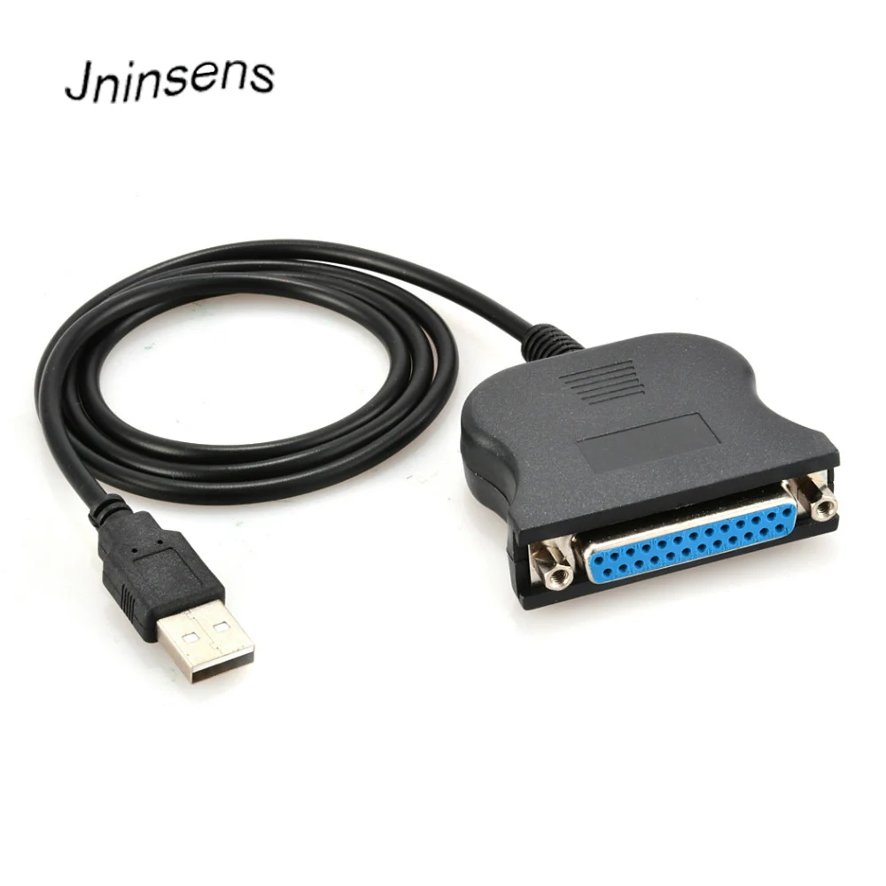 USB 1.1 to 25 Pin DB25 Female Parallel Port Printer Converter Cable PC LPT Black 