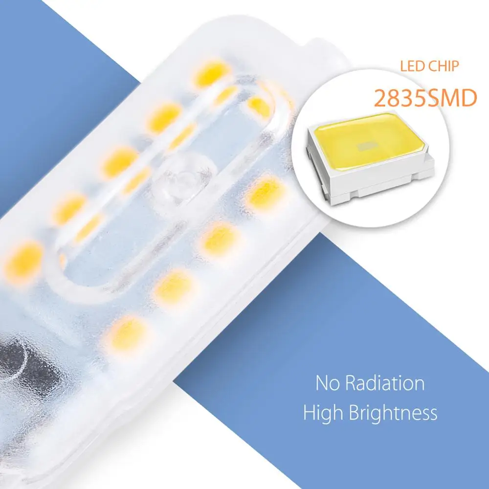 8PCS G4 LED Lamp 3W 5W Corn Bulb Dimmable LED Bulb G9 220V LED Light Spotlight Chandelier Candle Lighting Replace Halogen Lamp