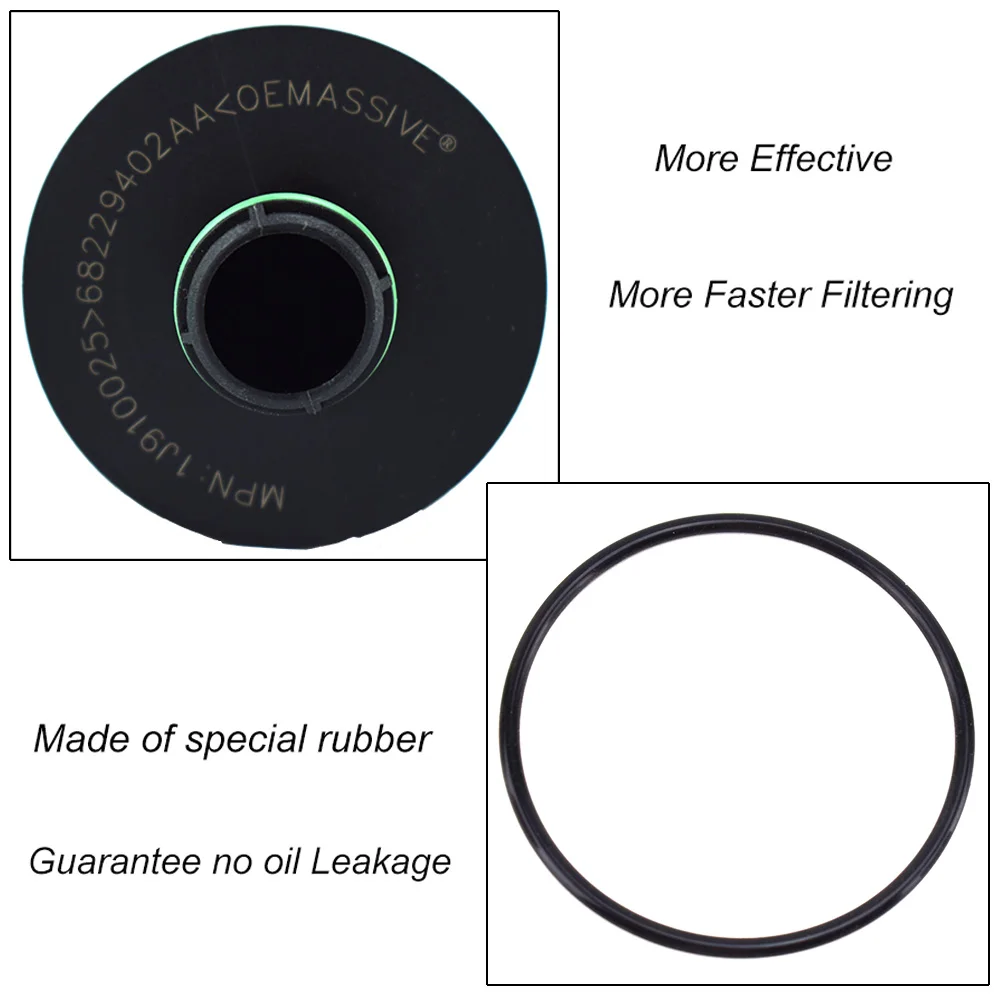 Oil Filter 68229402AA For Chrysler Ram 1500 2014- / Jeep Grand Cherokee WK2 2014 2015 2987cc 3.0L V6