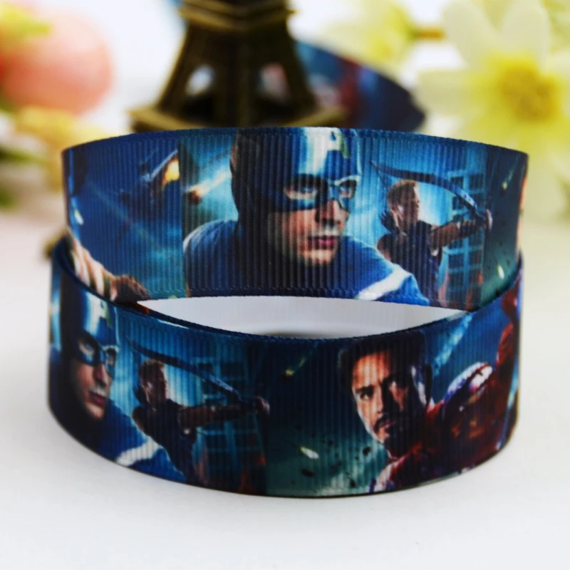7/8 ''(22 мм) вечерние атласные ленты с принтом героев мультфильмов Бэтмена, сатиновые ленты, 10 ярдов, OEM Mul065 - Цвет: X 00675