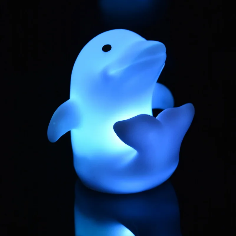 Из мультфильма «Холодное сердце», 1 шт., в форме мягкие удобные светильник ing уникальный дизайн светодиодный светильник, ночник ночной Светильник лампы мигающие игрушки - Испускаемый цвет: Dolphin