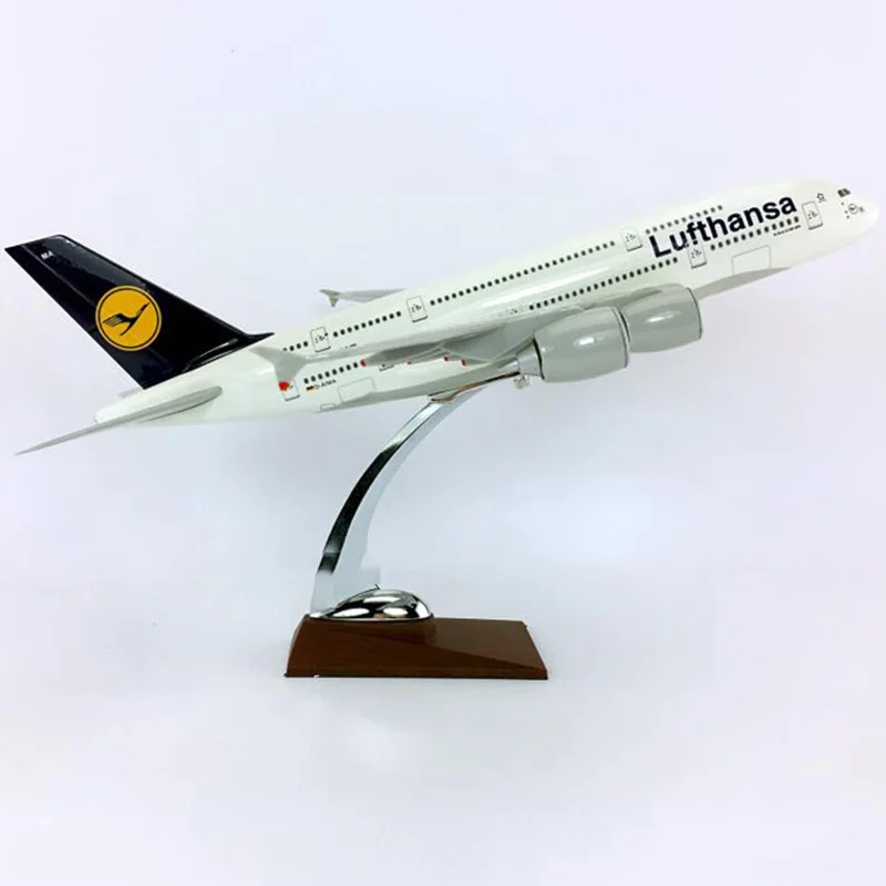 36 см статический самолет 1:200 Airbus A380 800 модель самолета Германия Lufthansa airlines шасси с