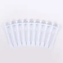 10 шт., профессиональные восковые палочки с двойной головкой в носу, 30 секунд, средство для удаления носовых волос, аппликатор, палочки для очистки, пластик для лета