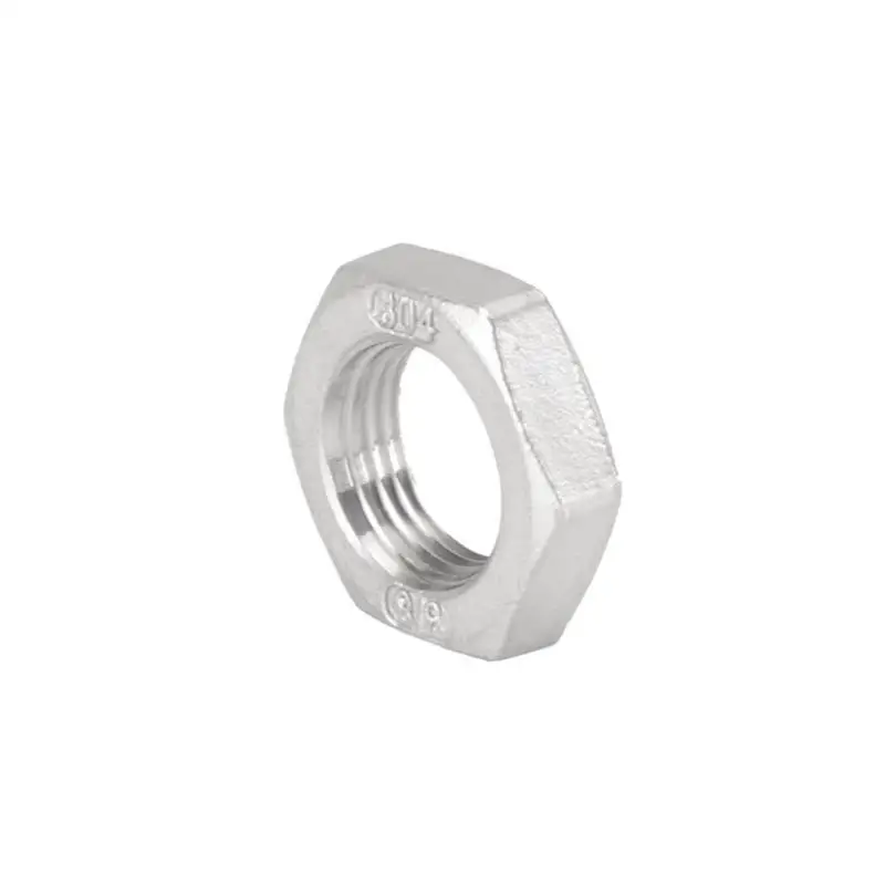 Stainless Steel Pipe Fitting Hex Nuts 1/8"-1-1/2" BSP
