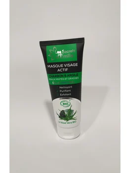 

Mascarilla 3 en 1.De carbón activo y arcilla con aloe BIO.Limpia,exfolia y purifica la piel.Pieles mixtas y grasas. 100ml