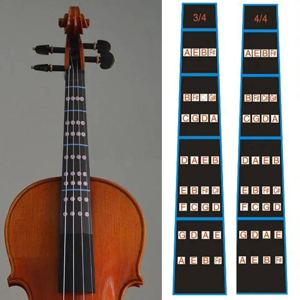 KooingTech Violine Griffbrett Aufkleber 4/4 - Fingerposition Marker Für Anfänger