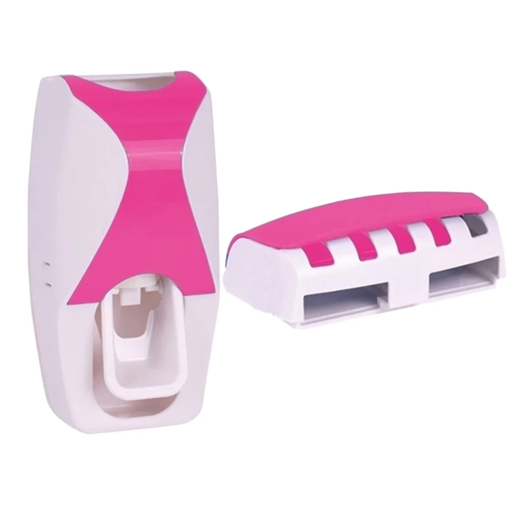 Automatic Toothpaste Dispenser Toothbrush Holder Set One-touch Economy