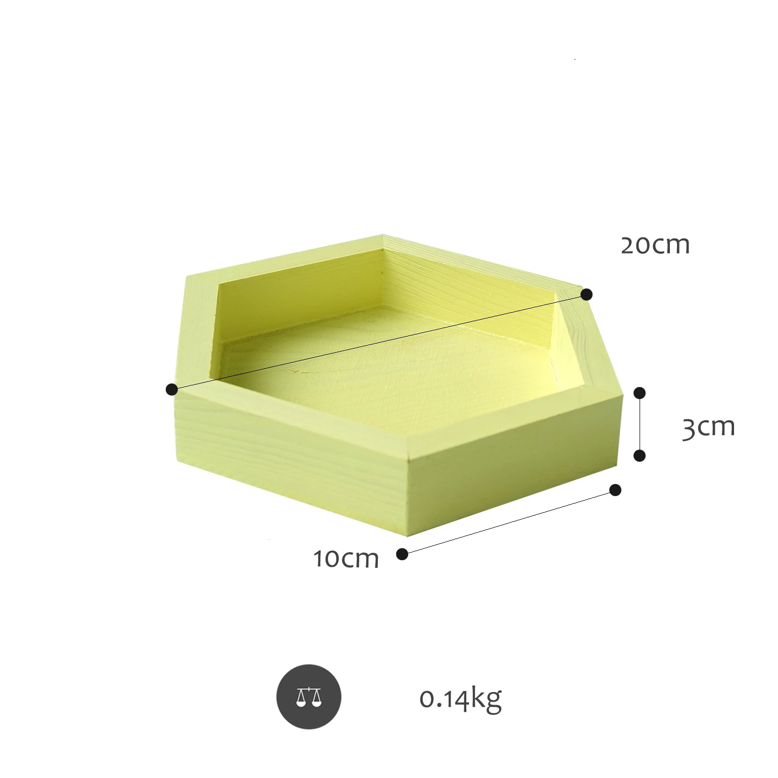 Candy box Mini desktop display candy display tray candy box design of children's room layout soft room model - Цвет: yellow