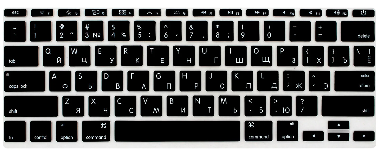 A Силиконовый защитный чехол для клавиатуры Apple Pro 13 15 17 Pro Air, мягкие наклейки на клавиатуру, 4 цвета - Цвет: A