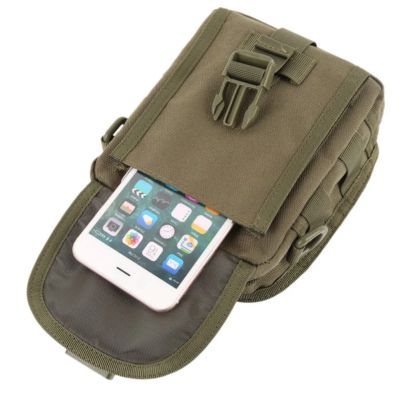 

Waterproof Tactical Molle 600D Nylon Phone Bag Camping Messenger Bag Waist Pack Hiking Fishing Hunting Military Sport Waist Bag
