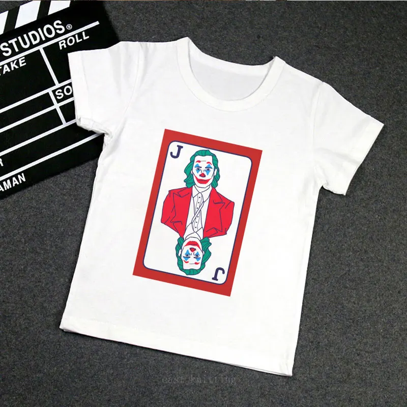 Милая футболка с Бэтменом футболка с изображением Темного рыцаря и клоуна для мальчиков повседневная дизайнерская летняя одежда с рисунком супергероя для маленьких девочек - Цвет: 8085