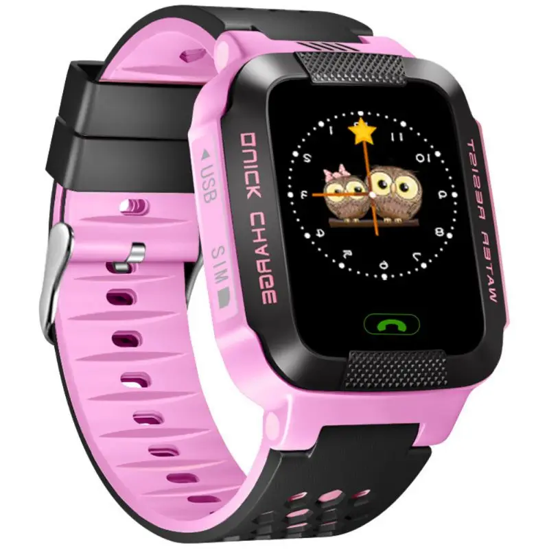 Детские Смарт-часы gps LBS телефон слежения девушки подарки на день рождения для мальчиков детские наручные часы Smartwatch С SOS - Цвет: P02