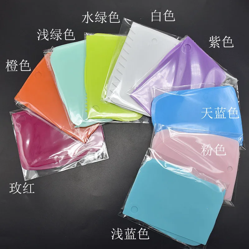 Diy устройство для выпечки Новый скребок форма зуба набор из трех предметов Торт