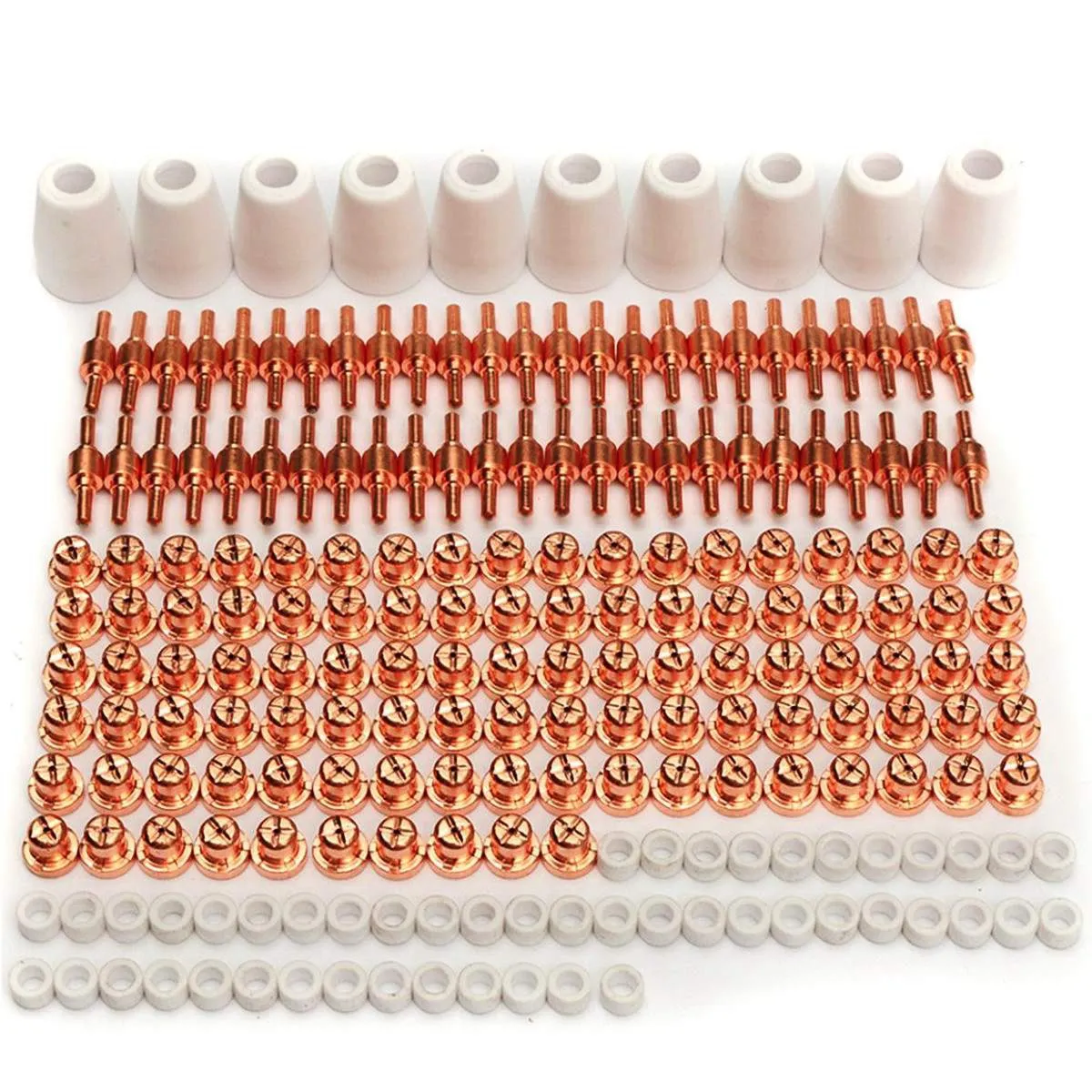 

210X Air Plasma Cutter Consumables Electrode Tip Kit For Torch Pt-31 Lg-40 Cut50