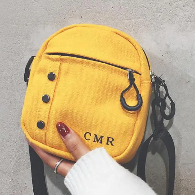 

Female Bag New 2019 Summer Tide Wild Student Version Of The Women Shoulder Bag Messenger Bag Canvas Letter Printing Small Bag