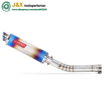 

Motorcycle Stainless Steel Exhaust Escape Muffler Middle Link Pipe Slip On Full System Slip On For yamaha YZF-R6 R6 1998-2005