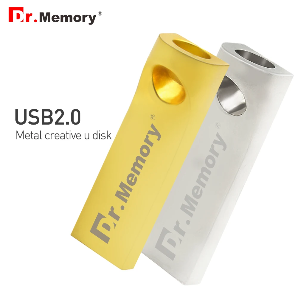 

Dr Memory Pendrive USB stick 64GB 32GB 16GB 8GB 4GB Usb Flash Drive Stainless Steel USB флешка Waterproof Silver u Disk