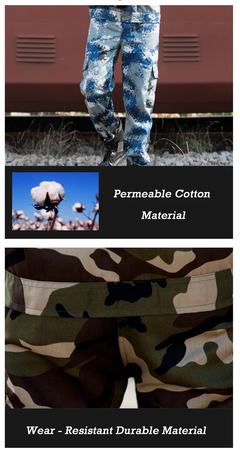 Крутая камуфляжная военная форма хорошего качества, тактические армейские штаны для мужчин, для работы на поле, для безопасности, кемпинга, скалолазания