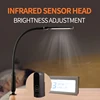 LED 3 In 1 Clip-on Lamp Floor Lamp Desk Lamp With Remote Control Dimming Gooseneck Pole Folding Lamp For Bed Living Room Office 2