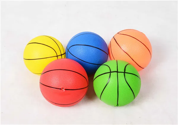 5 шт./партия, детские цветные баскетбольные мячи, надувные резиновые маленькие мячи, детское наружное, спортивное, игрушечное, случайный#9 - Цвет: 4 Inch