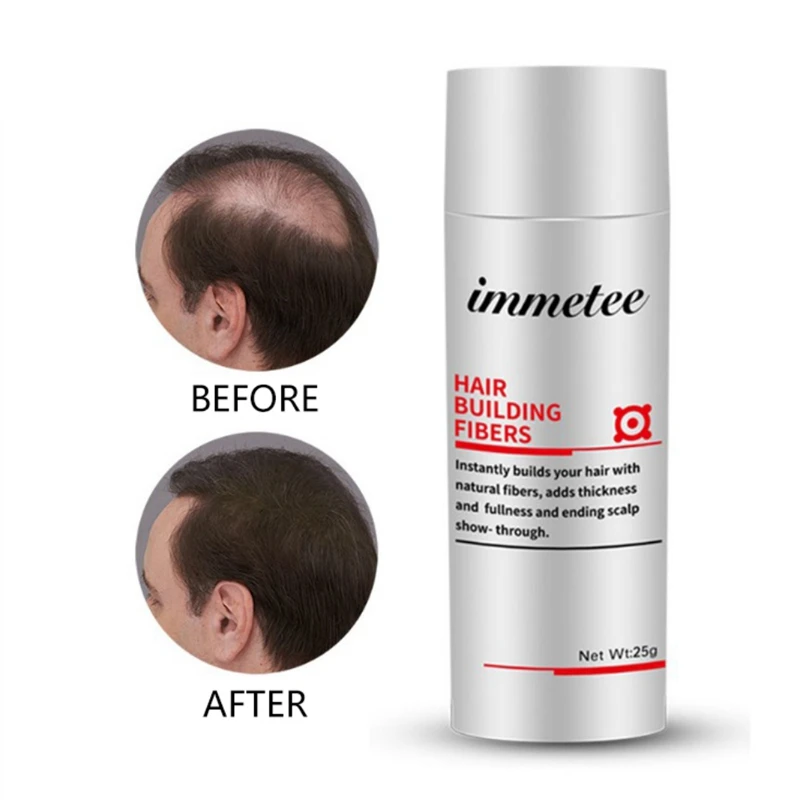 

Hair Building Fibers Pure Natural Botanical Ingredients Easy To Use Hair Density Fiber Powder 25g