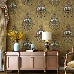 Vintage European Style 3D Floral Wall Papers Home Decor Luxury Wallpaper for Background Room Walls  AB Version contact paper
