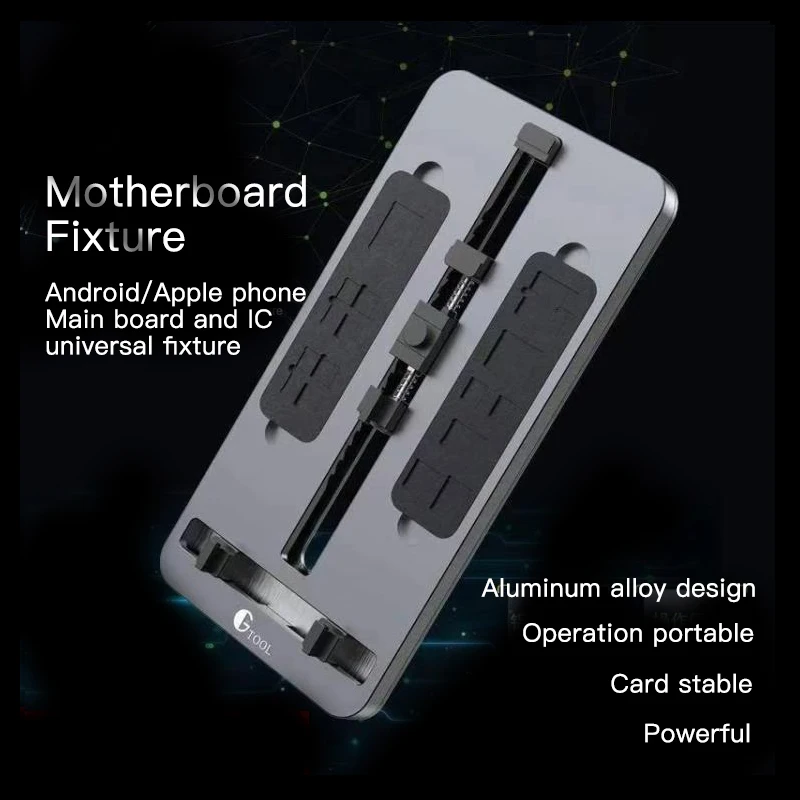 

Multi-function universal fixture alloy steel bottom plate anti-skid fixture Android Apple motherboard ic universal fixture