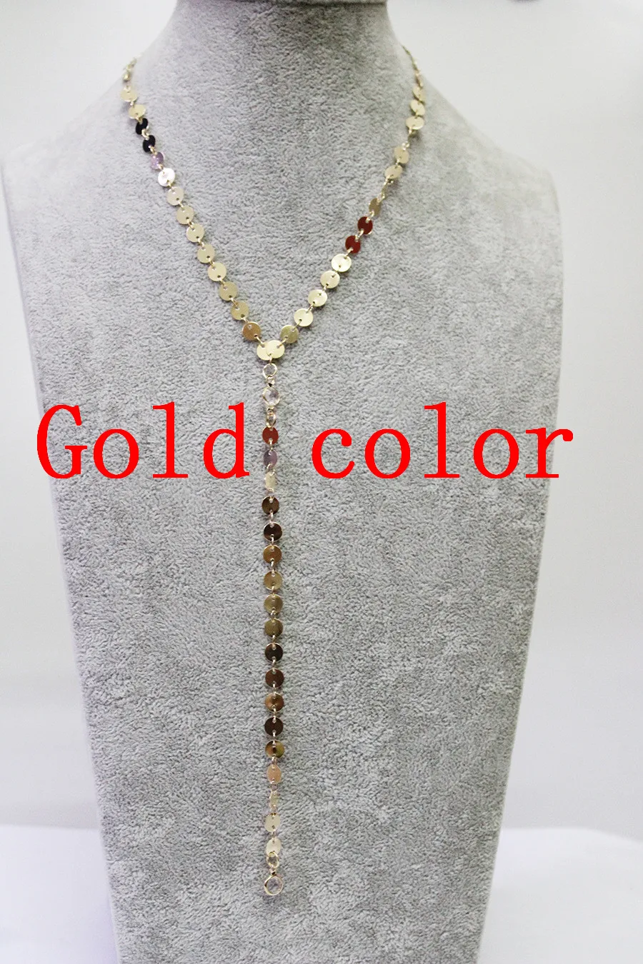 Gold color LISMLISM персонализированное девичье ожерелье с многослойной цепью женское серебряное богемное ожерелье из нержавеющей стали ювелирные изделия женские ожерелья - Окраска металла: Gold color