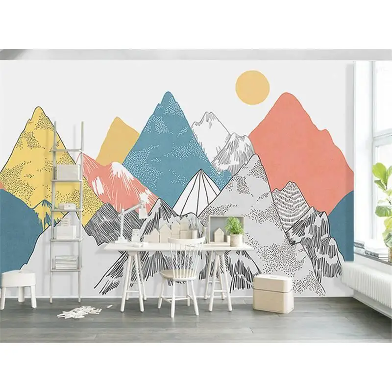Tapety комната Adhesif малыш Carta Da Parati для спальни фото обои домашний декор Papel Tapiz Papier Peint обои