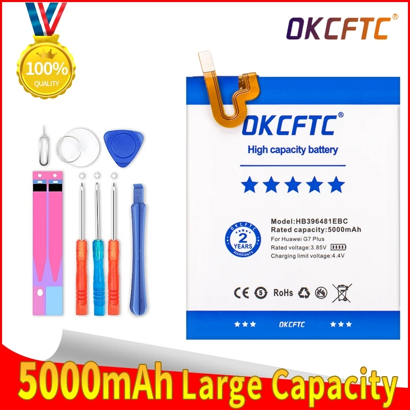 

HB396481EBC 5000mAh Battery For Huawei Honor 5x KIW-L21 L23 L24 GR5 KII-L21 KII-L22 KII-L23 KII-L03 KII-L05 + tools