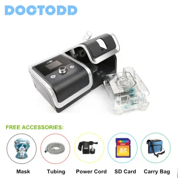 

DOCTODDD GII CPAP Portable Quiet Respirator W/ Nasal Mask Humidifier Filter Plastic Hose Bag The Best Sleep Snoring Solution
