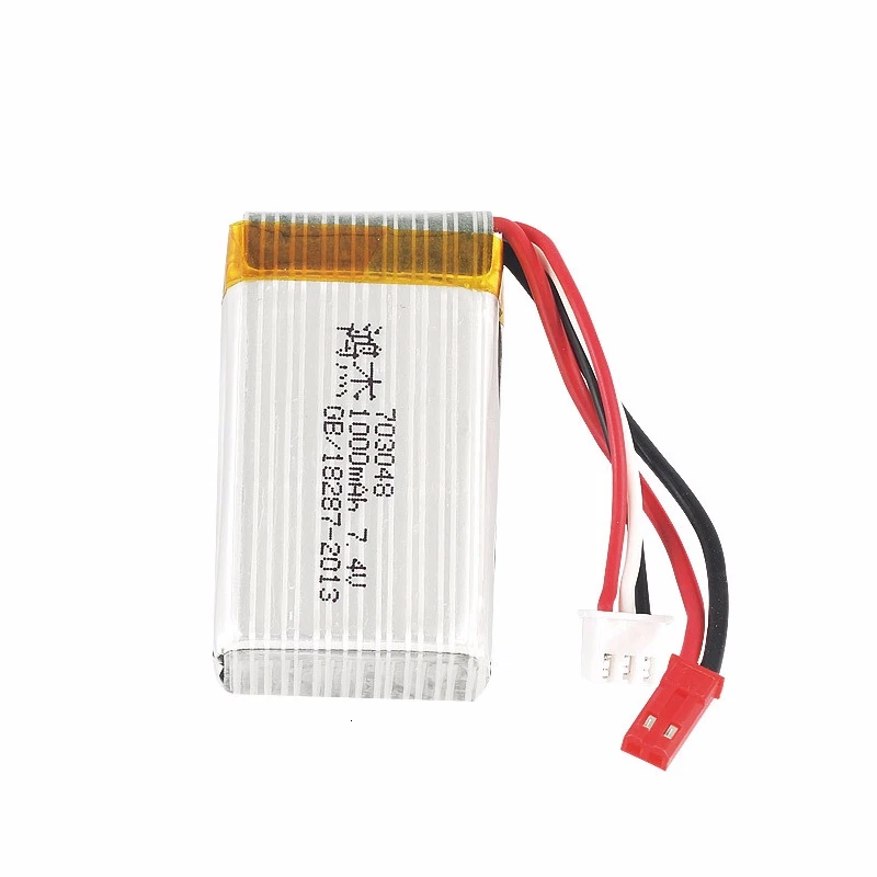 7.4v 1000mah 703048 Lipo Battery MJXRC X600 U829A U829X X600 F46 X601H JXD391 FT007 1pcs