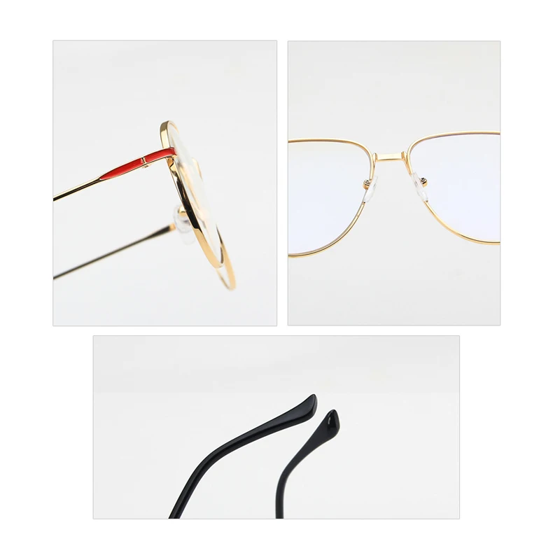 Seemfly Ретро Пилот Стиль Металлические очки оправа для женщин и мужчин прозрачные линзы Eeygalsses близорукость очки золото серебро черный