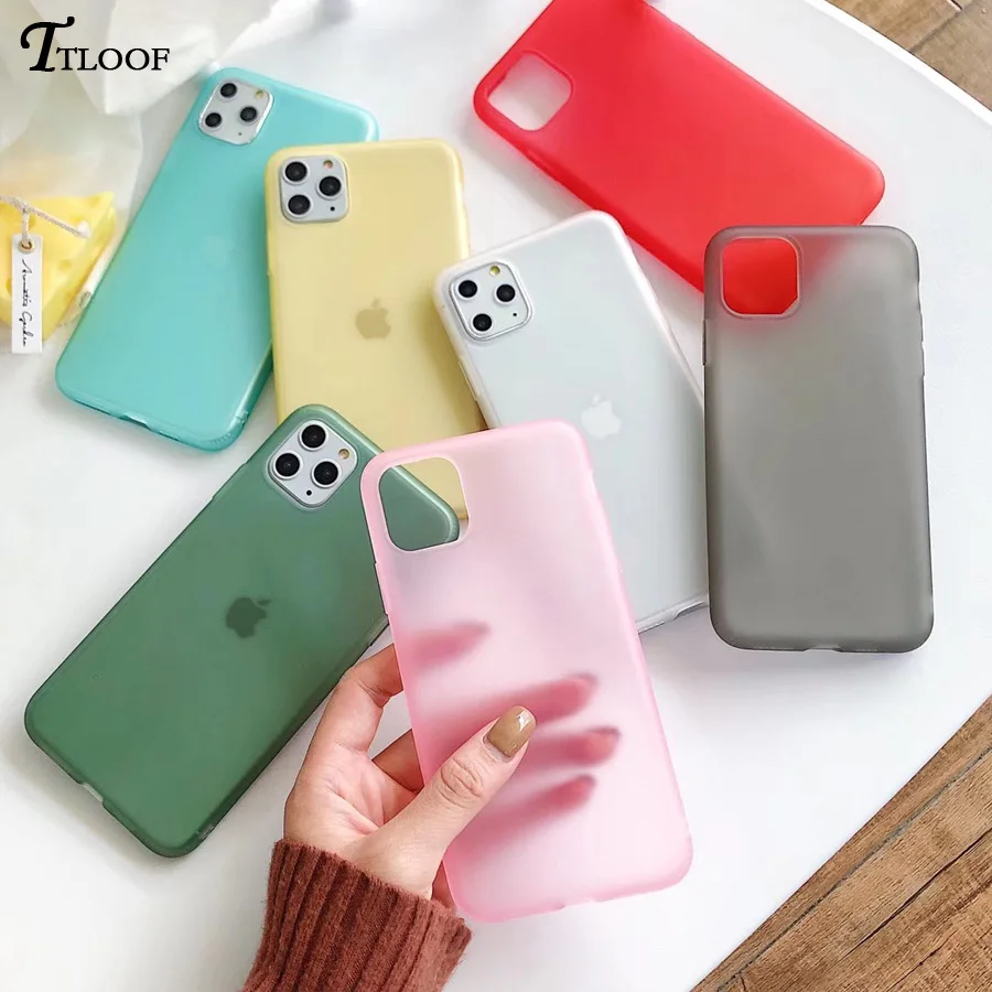 Candy Color silicone Bumper phone case For Samsung Galaxy A50 A70 A10 S8 S9 S10 Plus S10E Transparent Soft TPU shell capas |