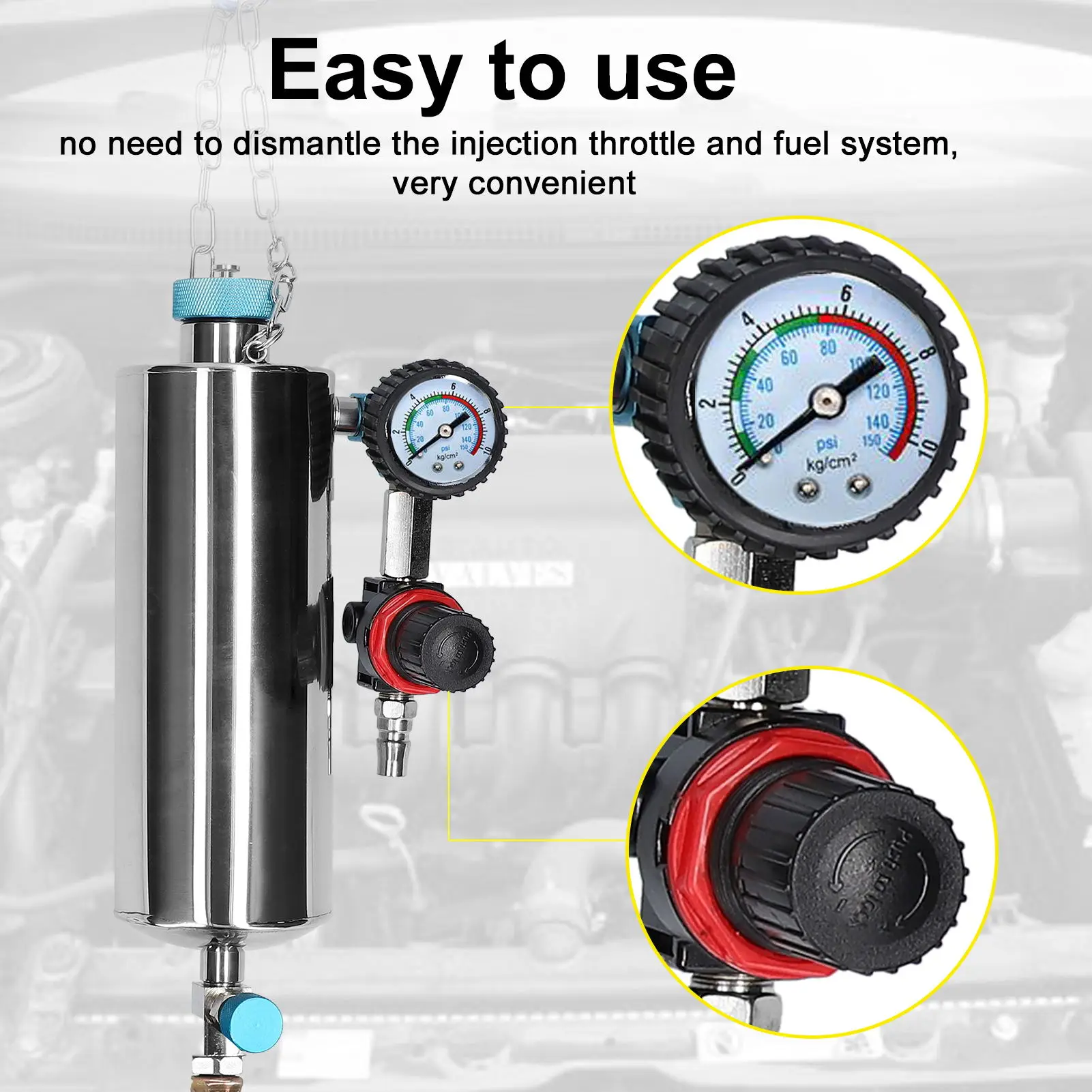 Car Fuel Cleaner Car Fuel Injector 3in1 Intake Cleaning Machine 3 Way C-atalyst Cleaner Tester Universal Non Dismantle Tool Auto Engine Tools