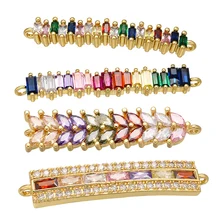 ZHUKOU exquis arc-en-ciel cristal connecteur pour les femmes collier Bracelet à la main bijoux accessoires faisant des résultats modèle: VS429(China)