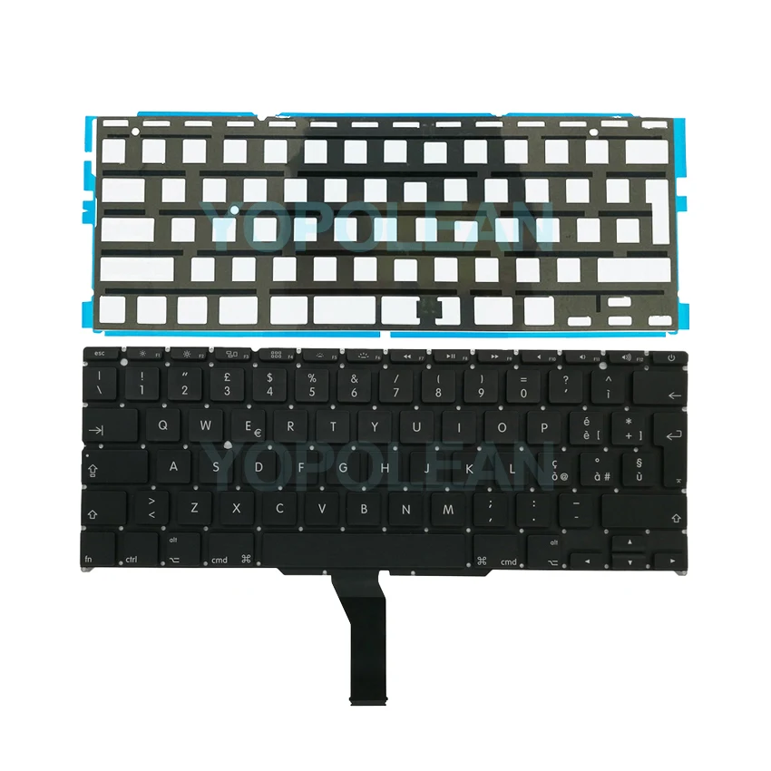 3 Pcs New Italy Italian Keyboard With Backlight For Macbook Air 11" A1465 A1370 2011- Years