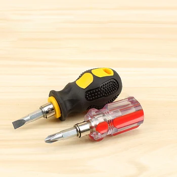 

1PC Mini Cross Word Dual-use Telescopic Screwdriver Small Radish Screwdriver Mini Ultra Short Screwdriver Batch Micro Screwdrive