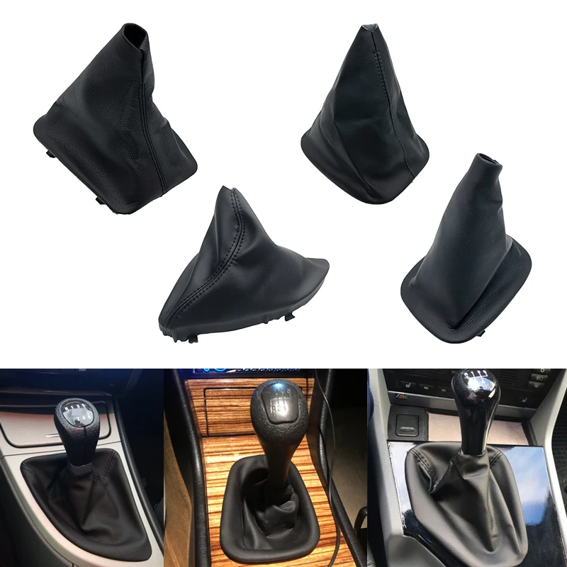 For BMW E36 3 Series E30 E34 E39 E81 E82 E87 E88 Car Styling Leather Manual Gear Shift Knob Frame Gaiter Boot Cover Collar Case |