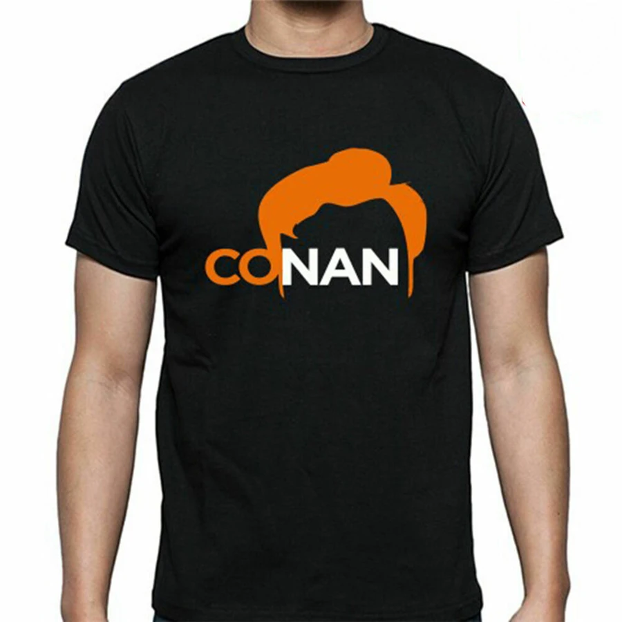 New Conan OBrien logo T Shirt S-3XL Tee Custom Screen Printed | Мужская одежда