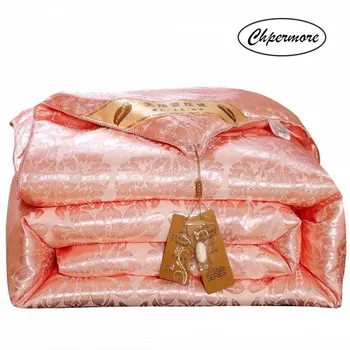 

Chpermore 100% silk Quilt Summer jacquard Duvets Thickening Winter Comforters 100% Cotton Cover King Queen Twin Full Size