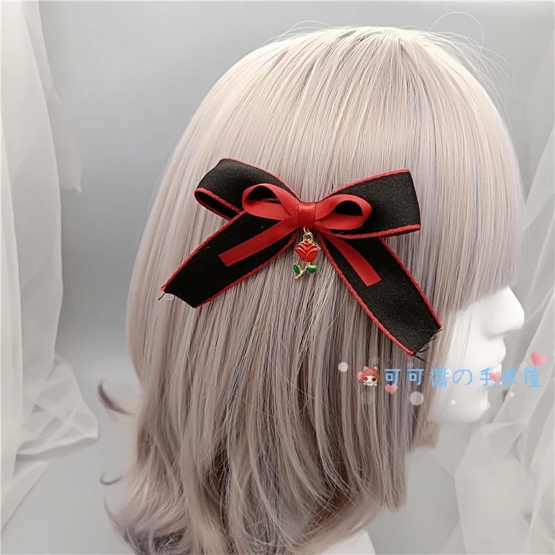 Side Clip C Новые Мягкие японские игрушки Лолита убор для головы с кружевами Джокер темный готический аксессуары для волос милая лента для волос кромка Зажим Шпилька KC лента для волос - Цвет: Side Clip C