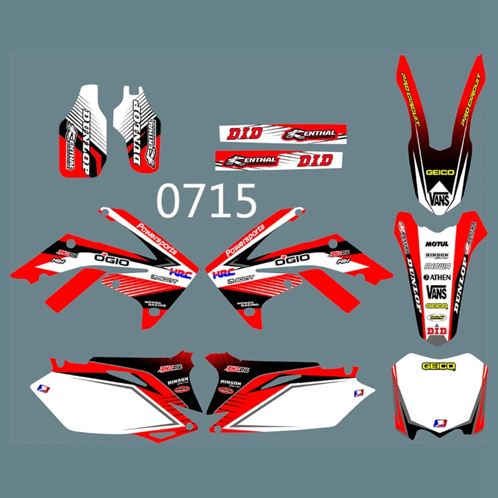 

New Full Graphics Decals Stickers Custom Number Name Glossy Bright Stickers Waterproof for KTM 125-525 SX 2011-2012