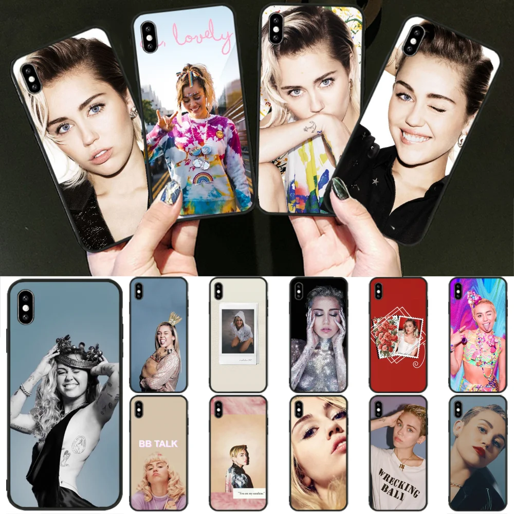 

ByLoving Miley Cyrus Soft Silicone TPU Phone Cover for iPhone 11 pro XS MAX 8 7 6 6S Plus X 5 5S SE XR cover