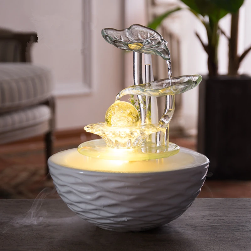 Подарите богатство удачи водный фонтан поделки Fengshui украшение для дома