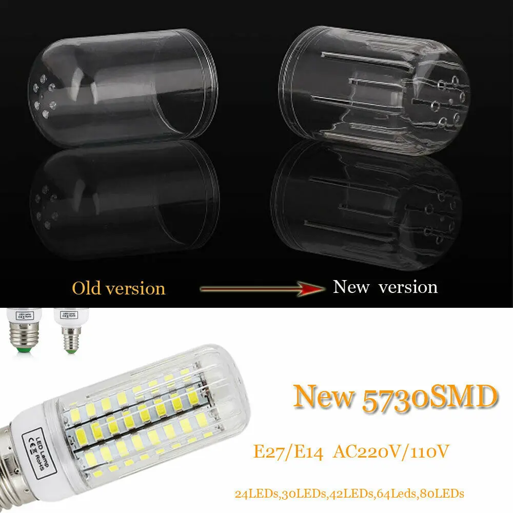 Светодиодный лампы E27 кукурузы светильник B22 E14 5730 SMD 24 ...