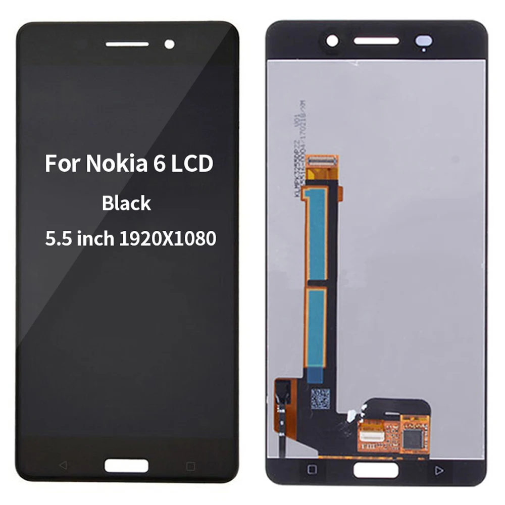 Lcd Original para Nokia Ta1021 Ta-1033 Ta-1025 Lcd Screen Display Toque Digitador Assembléia para Nokia n6 Lcd Substituição 5.5 - Image 4