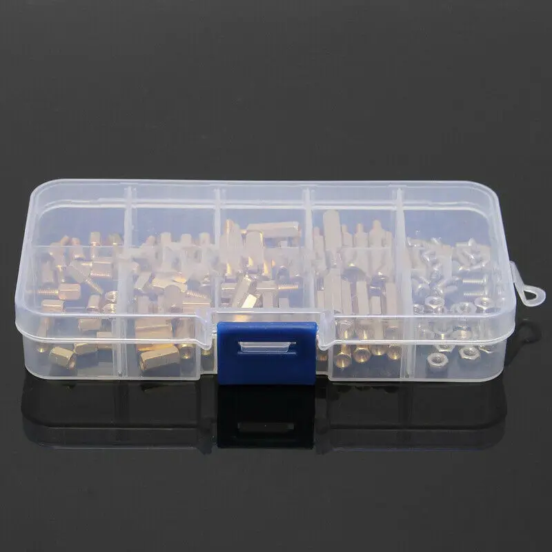 

120 Pcs M3 Male Female Brass Nut Assortment Standoff Spacer PCB Board Hex Screws